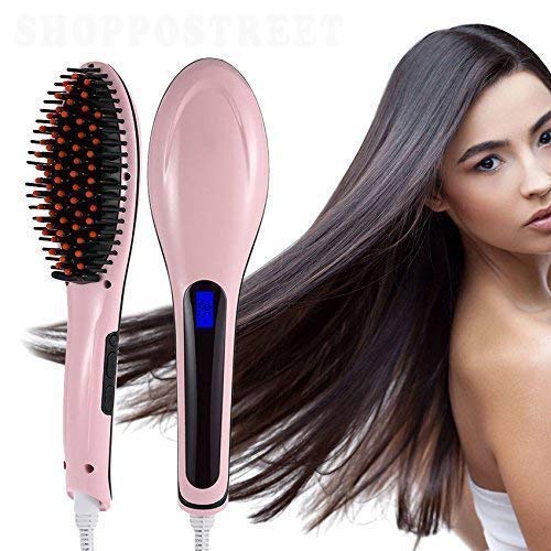 Fast Hair Straightener HQT-906 – Brush & Straighten in One Step!