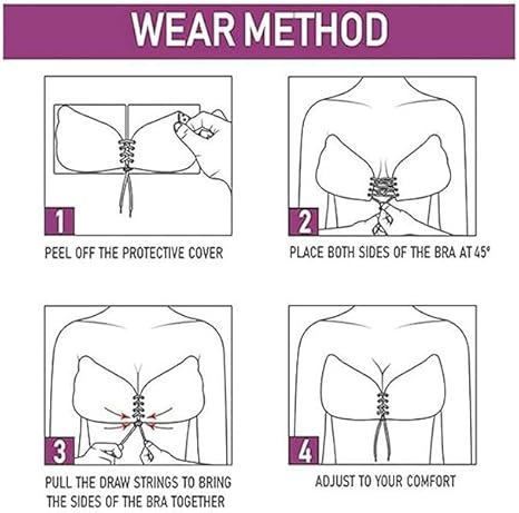 Push Up Cotton Sticky Strapless Adhesive Bra – Lift, Comfort & Confidence
