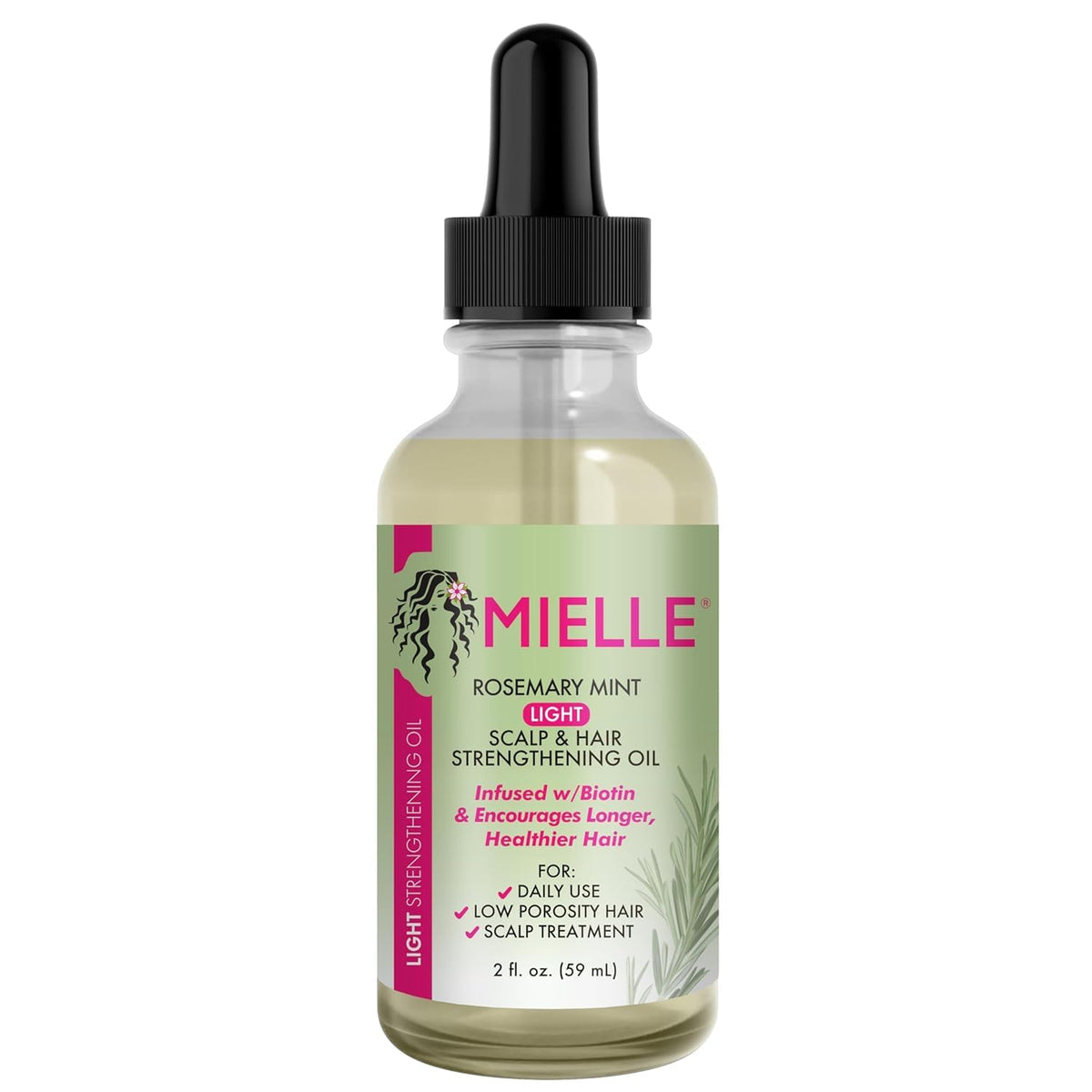 Mielle Rosemary & Mint Light Scalp & Hair Strengthening Oil – Strengthen, Nourish & Float-Weight