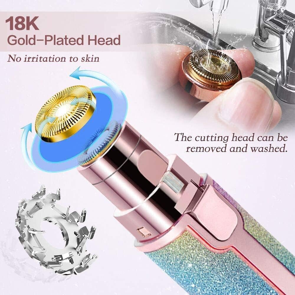 Facial Hair Removal for Women & Men – 2-in-1 Electric Eyebrow Shaver & Trimmer