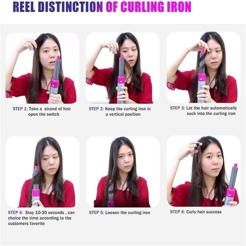 5-in-1 Hot Air Hair Dryer & Styler Tool Set – Dry, Curl, Straighten & Volumize in One