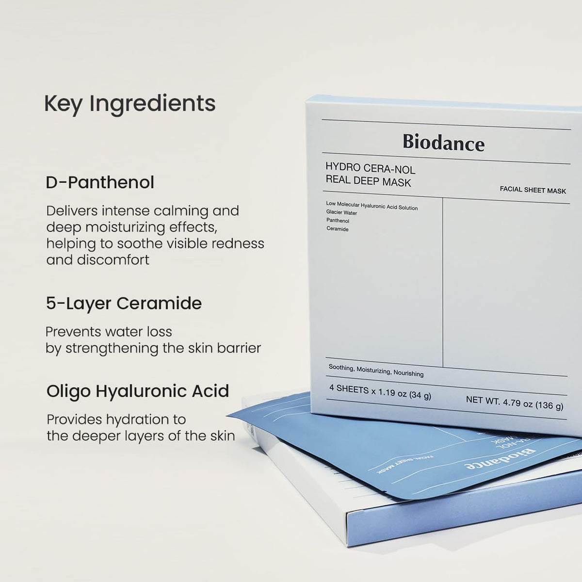 BIODANCE Hydro Cera-nol Real Deep Mask – Deep Hydration & Barrier Repair