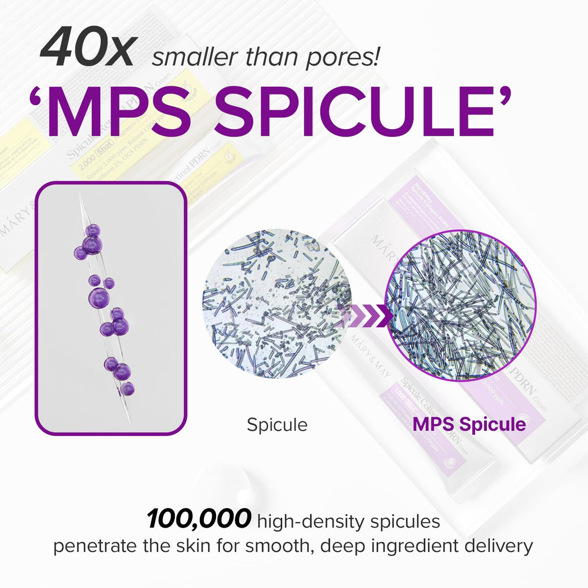 Mary&May Spicule Collagen PDRN Cream - 1000 shot