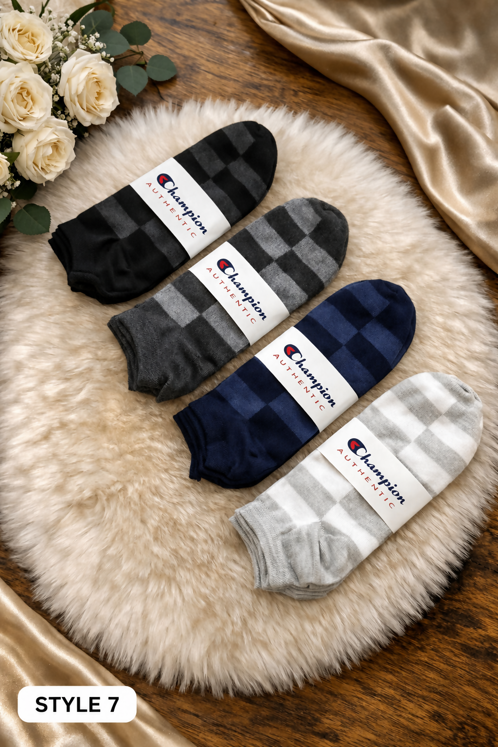 Men’s & Women’s Cotton Ankle Socks – 12 pairs