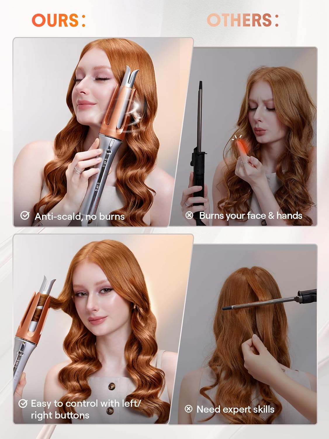 SHEGLAM Hair Auto Curler – 1.25” / 32mm