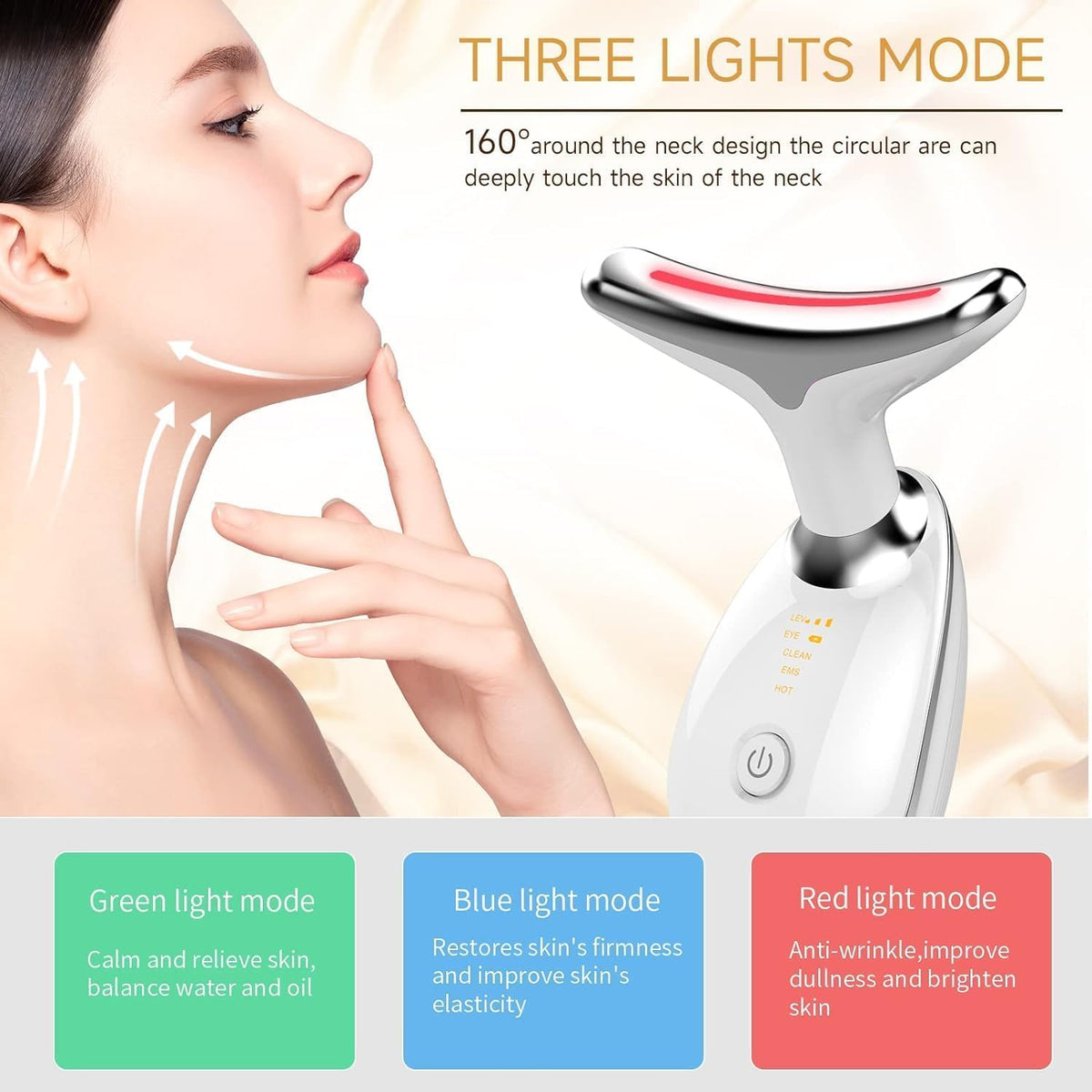 Face Massager – Microcurrent Face Lift Device (3 Modes)