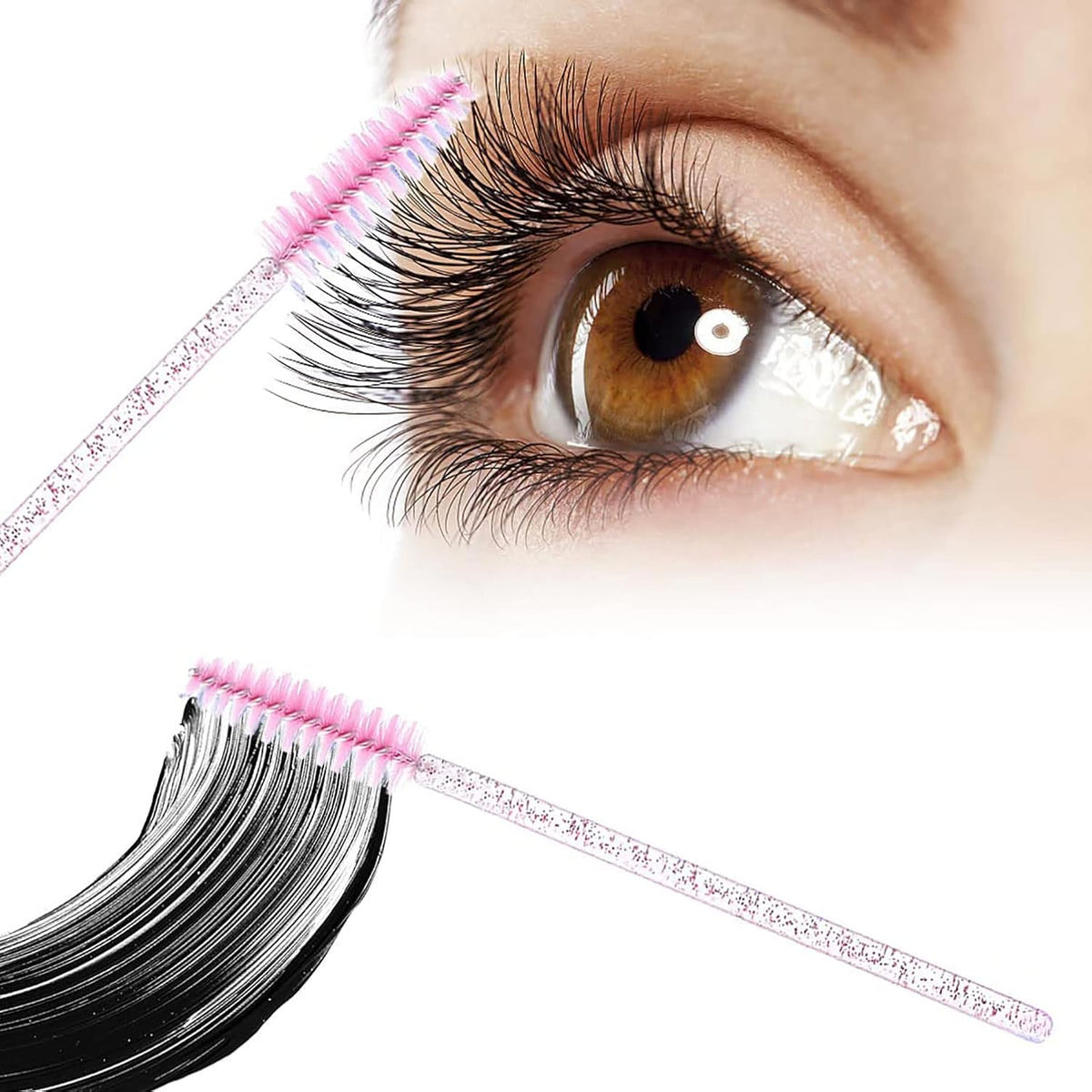 Eyelash Brushes – Pack of 50 Pieces – Clean, Fluff & Maintain