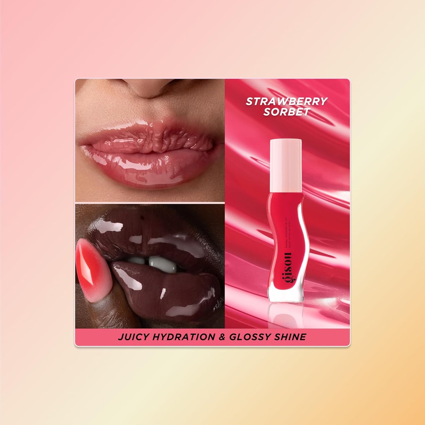Gisou Honey Infused Lip Oil – Shine, Hydration & Softness in One Swipe