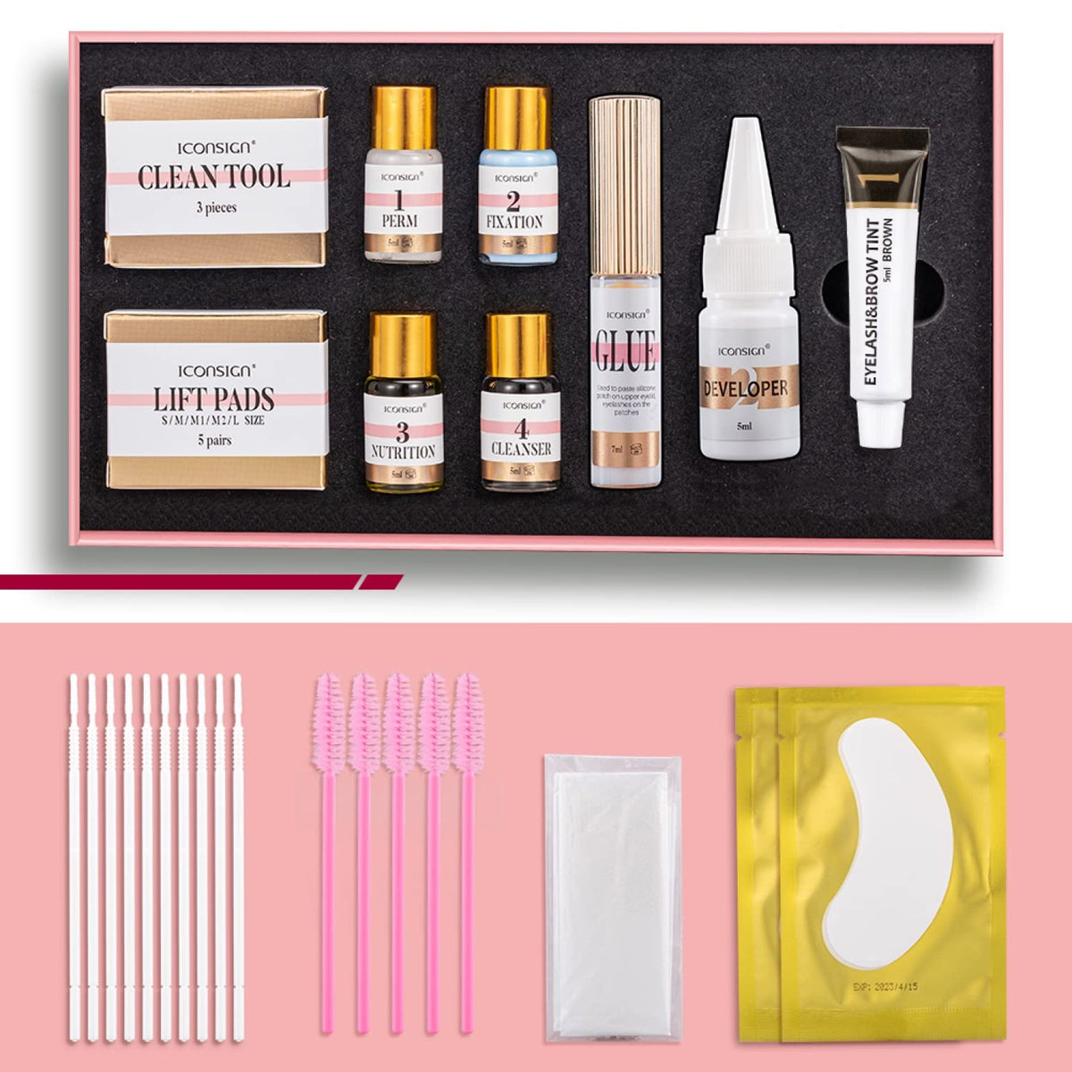 Iconsign Lash Lift & Tint Set – Lift, Curl & Darken Lashes Professionally