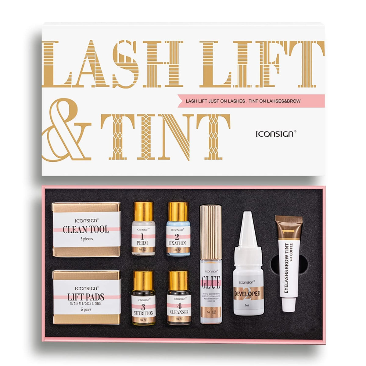 Iconsign Lash Lift & Tint Set – Lift, Curl & Darken Lashes Professionally