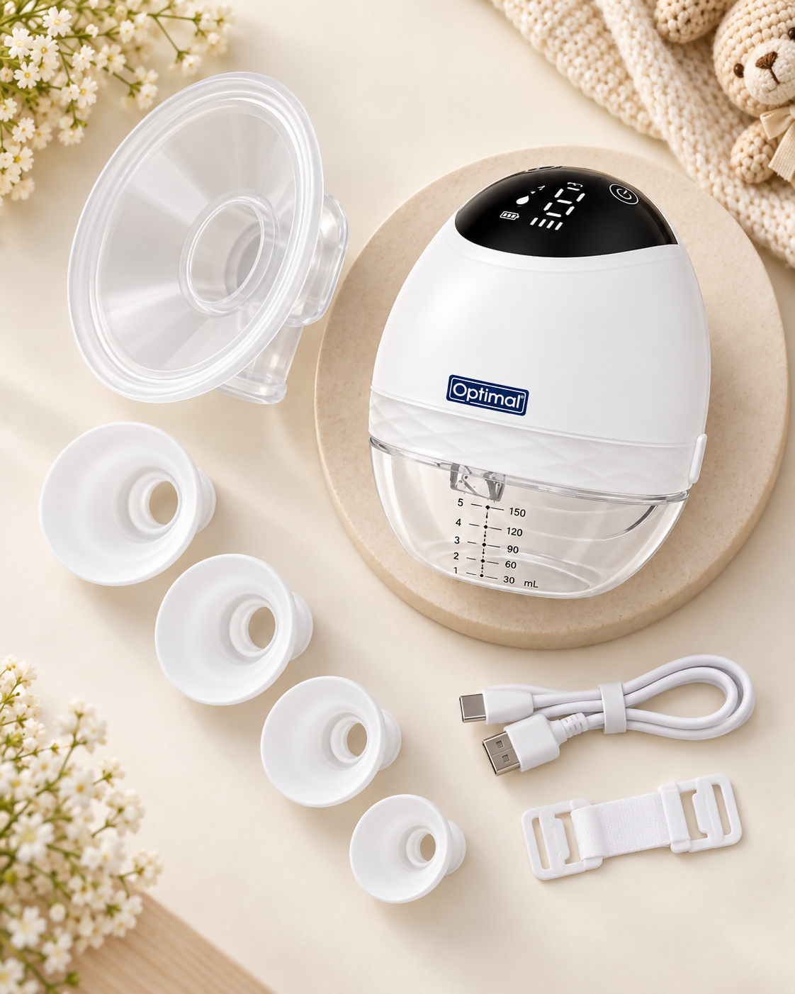 Optimal Wearable Electric Breast Pump – OPB-1270