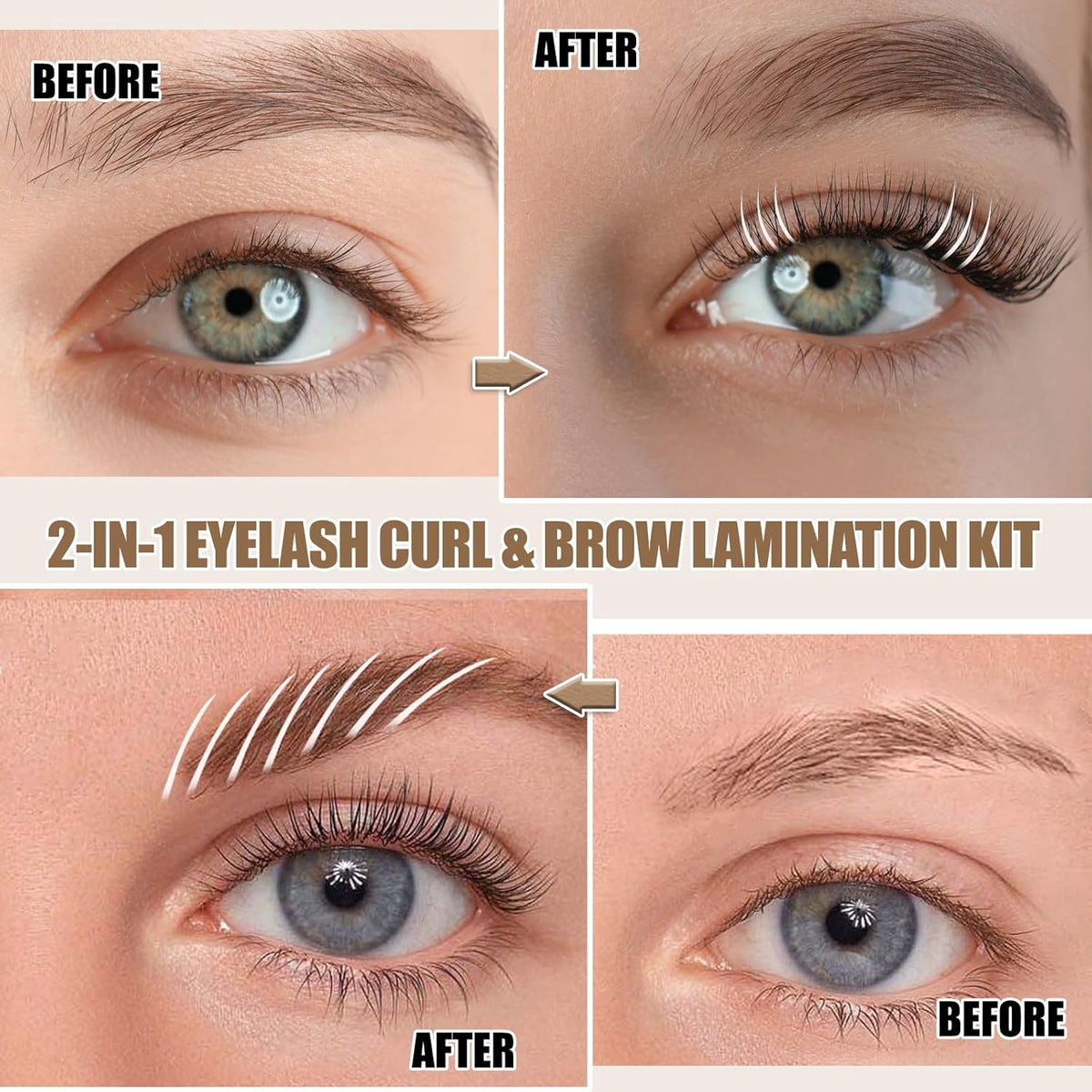 Upgraded Lash Lift Kit Professional – Lash & Brow Lift in One