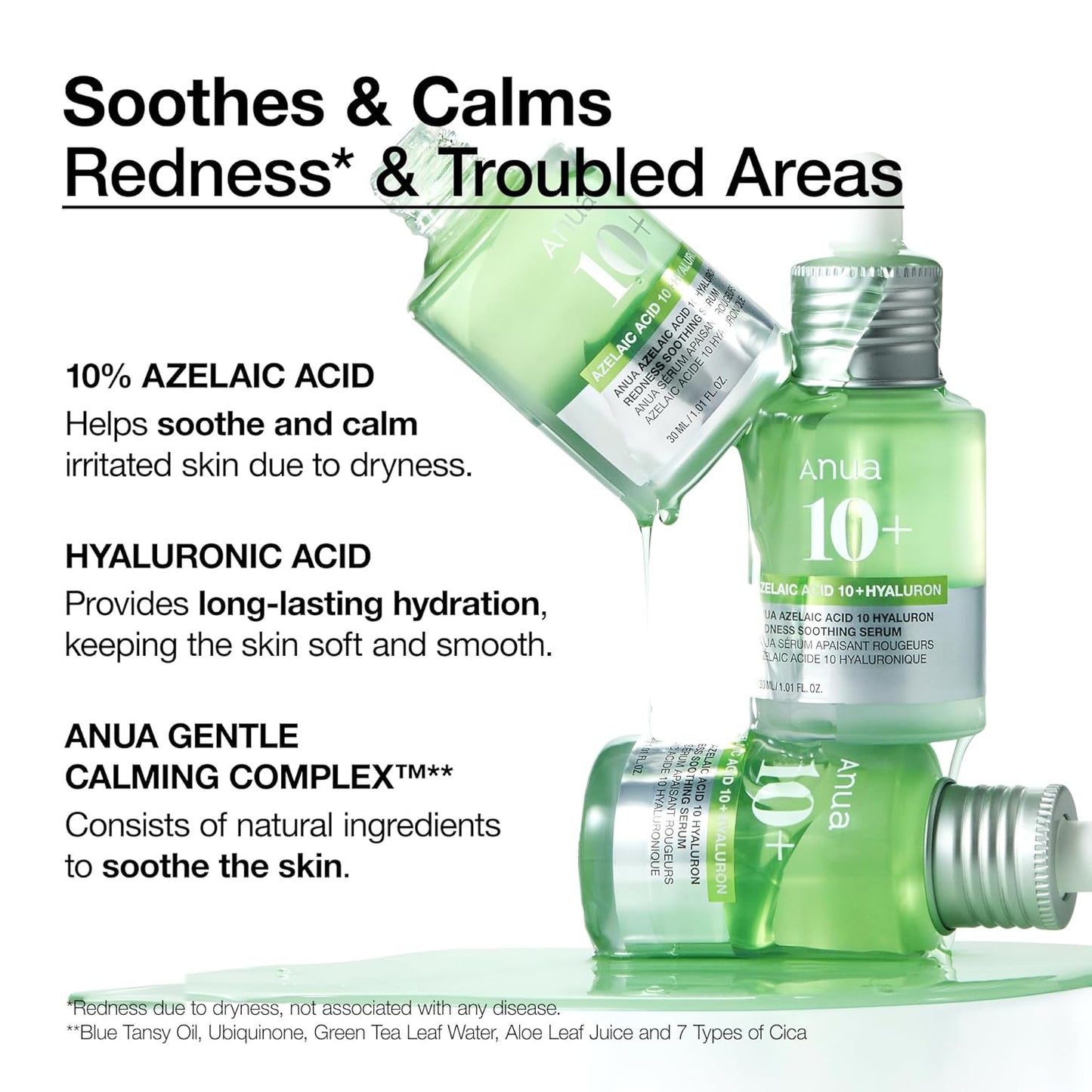 Anua Azelaic Acid 10+ Hyaluron Redness Soothing Serum