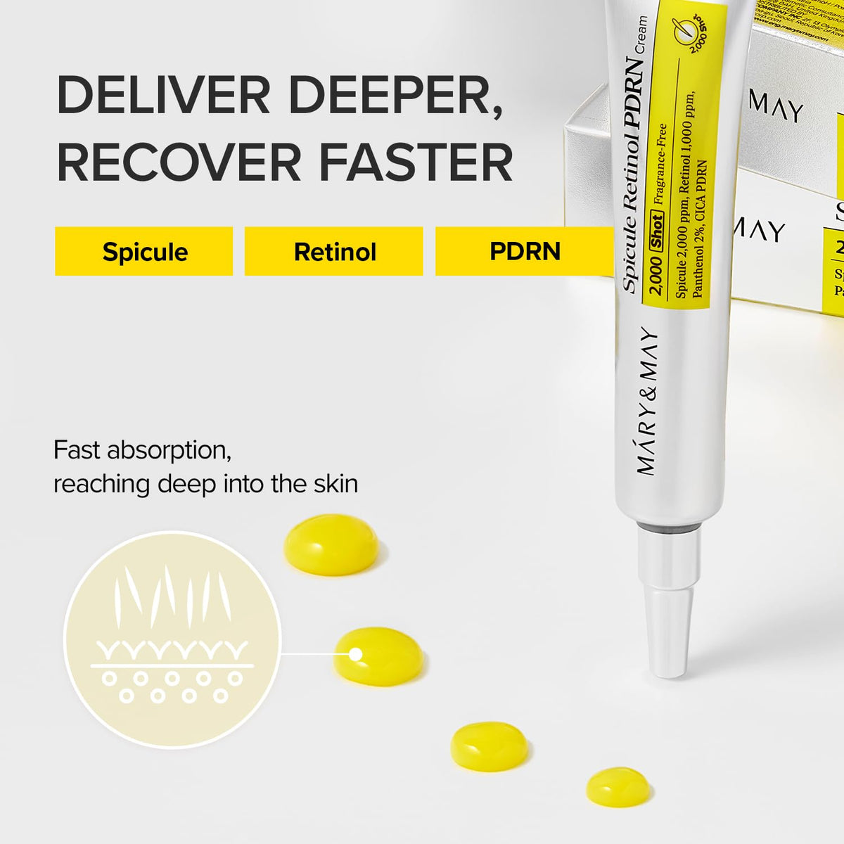 Mary&May Retinol PDRN Spicule Night Cream - 2000 shot