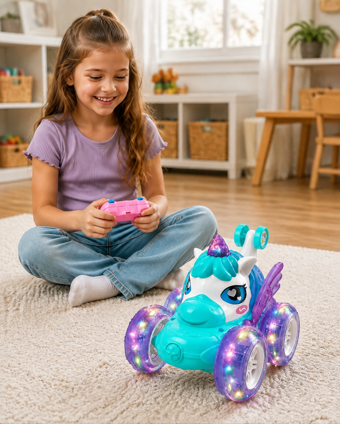 Unicorn 360° Stunt Car with Remote Control 🦄🚗
