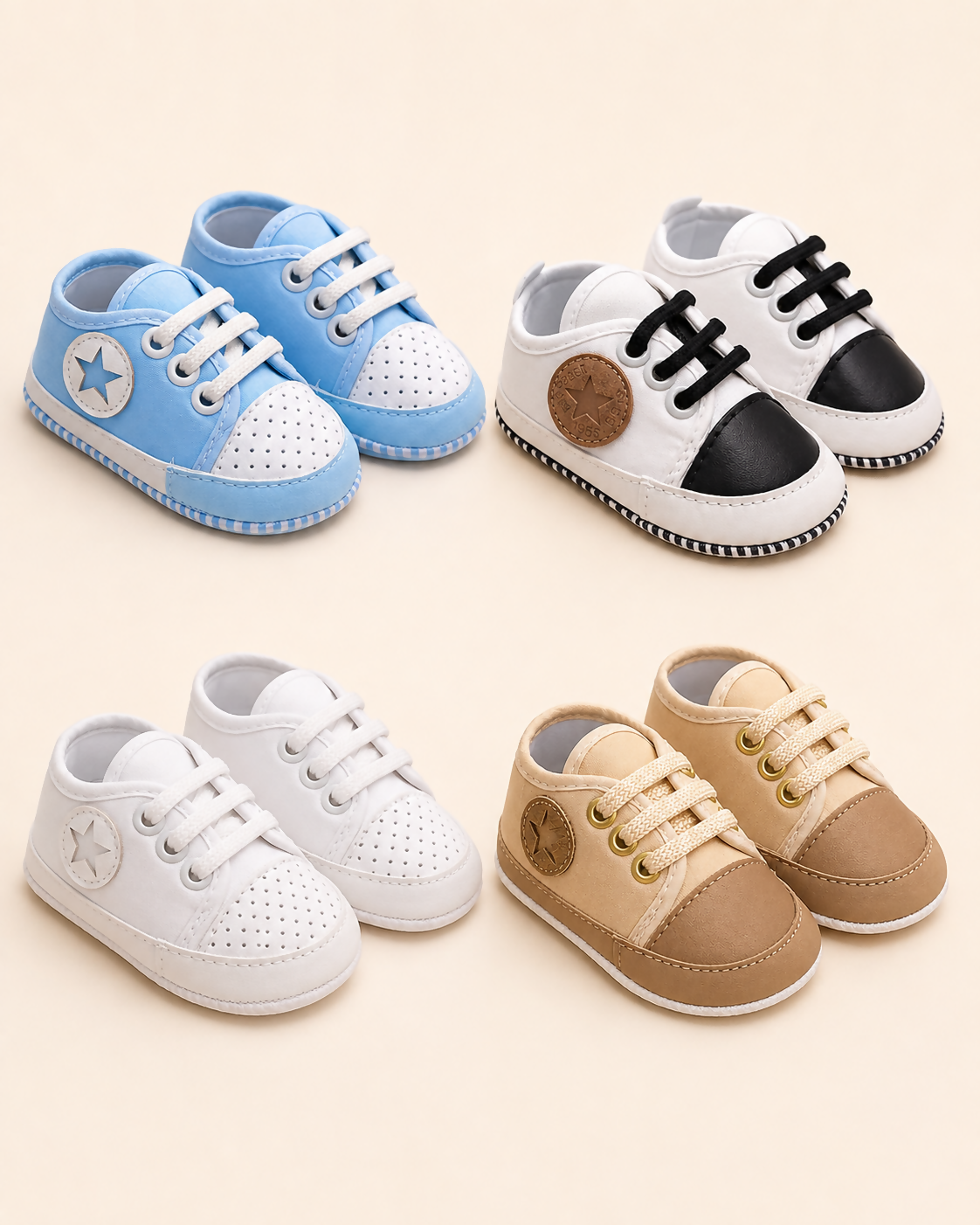 Thick Padded Baby Shoes with Easy Fastening
