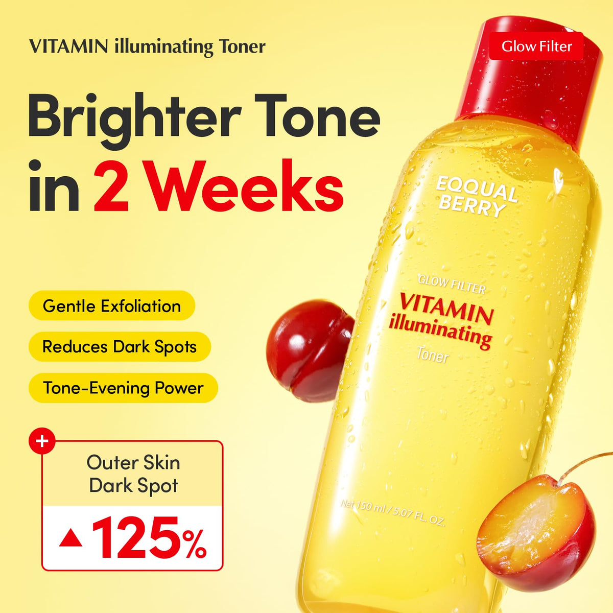 Eqqualberry Glow Filter Vitamin Illuminating Toner – Brighten, Hydrate & Refresh