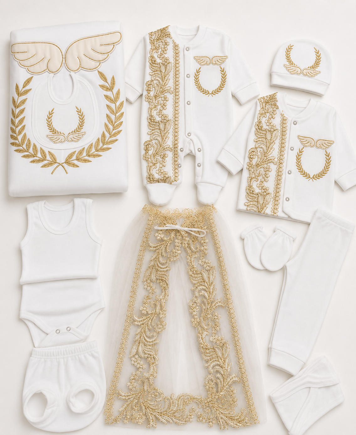 Luxury Newborn 11-Piece Hospital Set with Blanket
