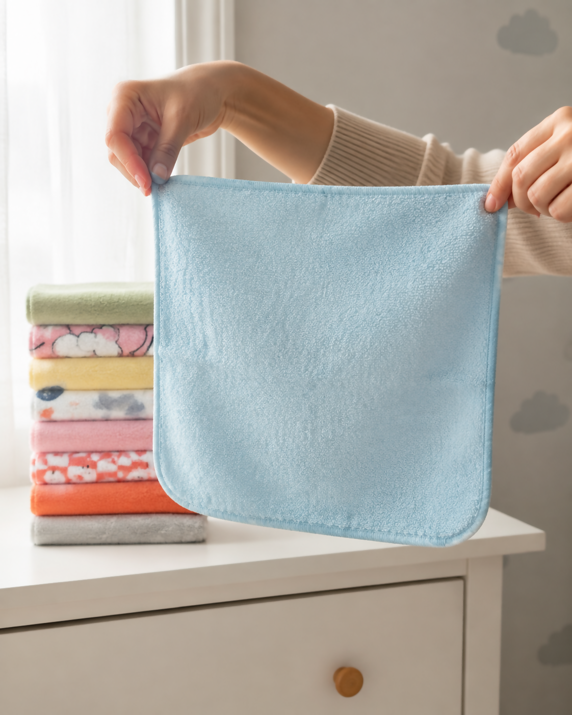 Double-Sided Baby Washcloths – 8 Pieces