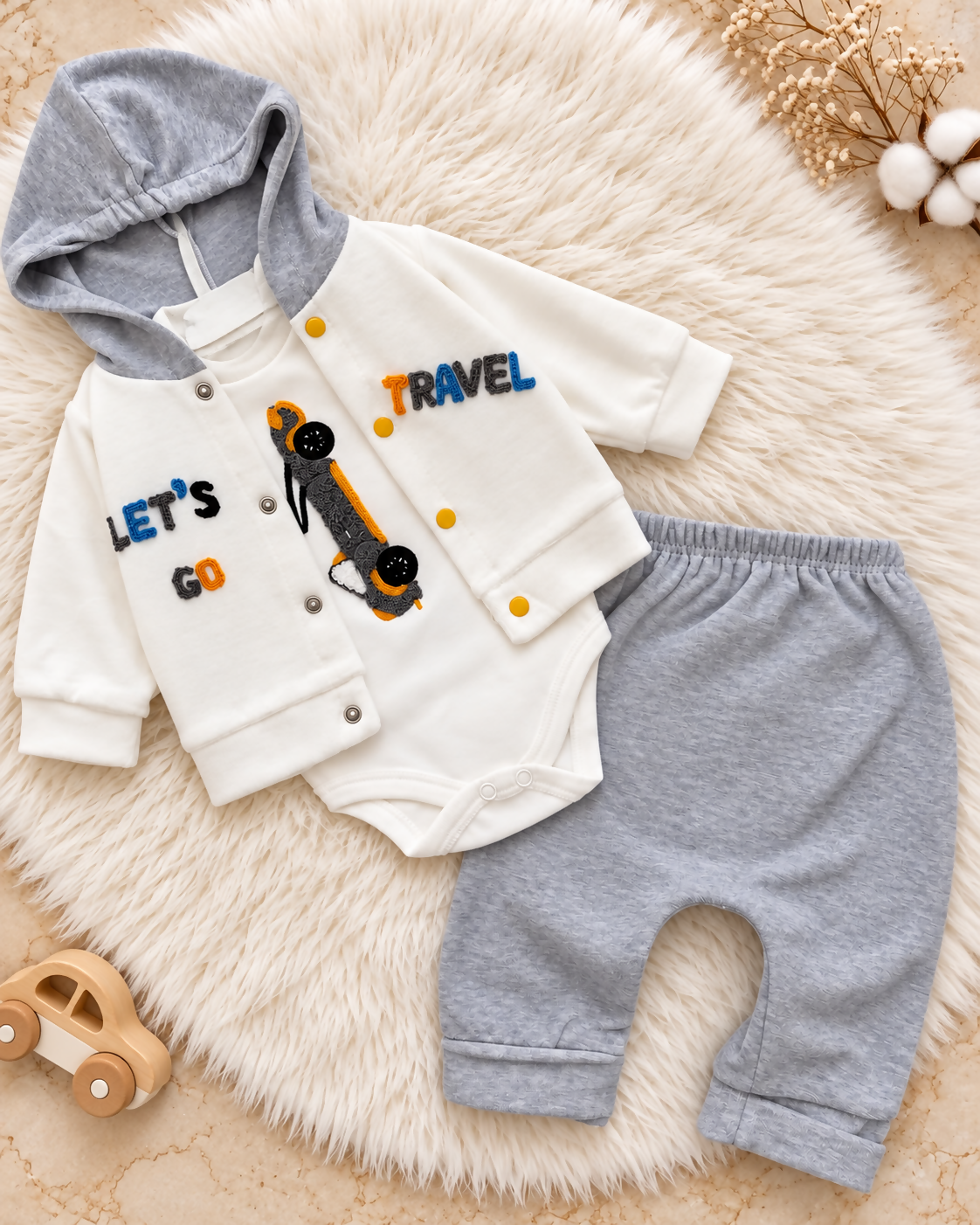 Turkish Baby Boy Set – 3 Pieces