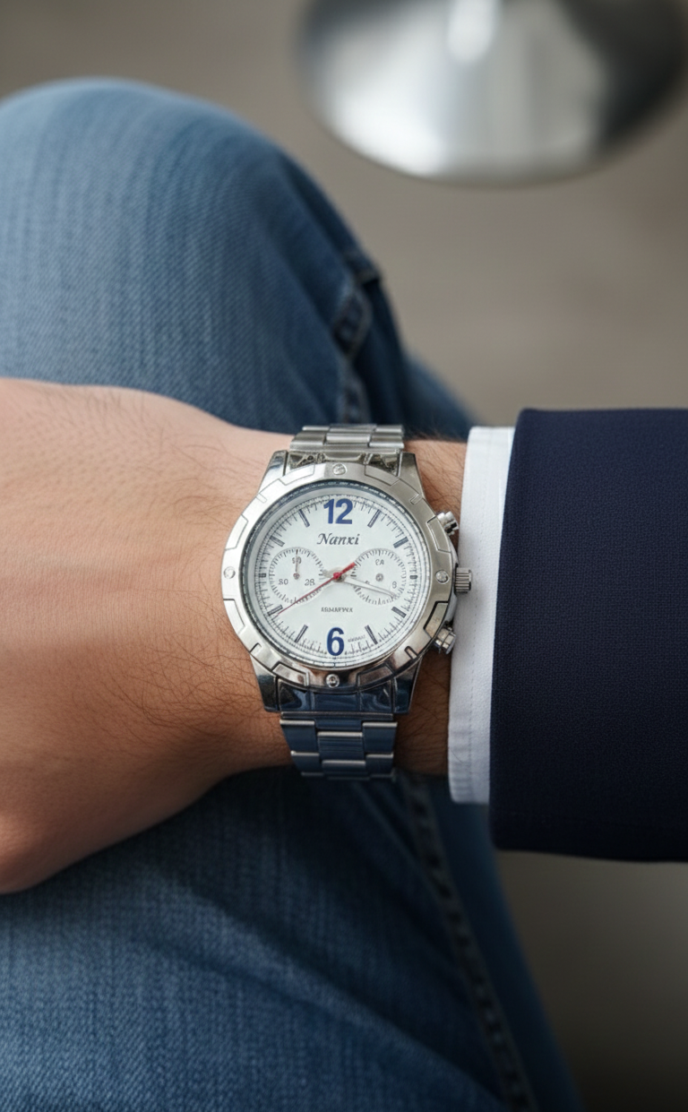 Men’s Classic Stainless Steel Watch