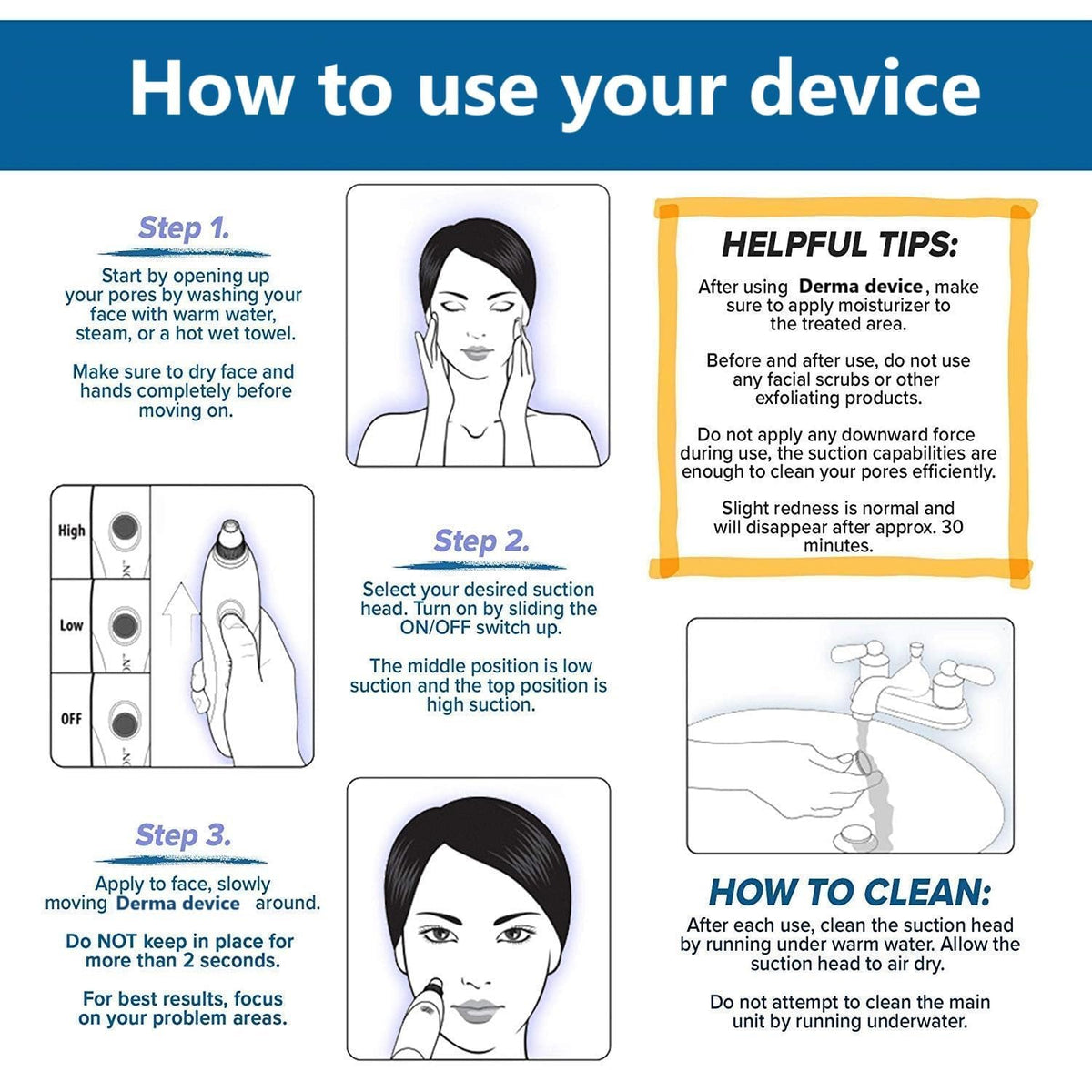 DermaSuction Pore Cleaning Device