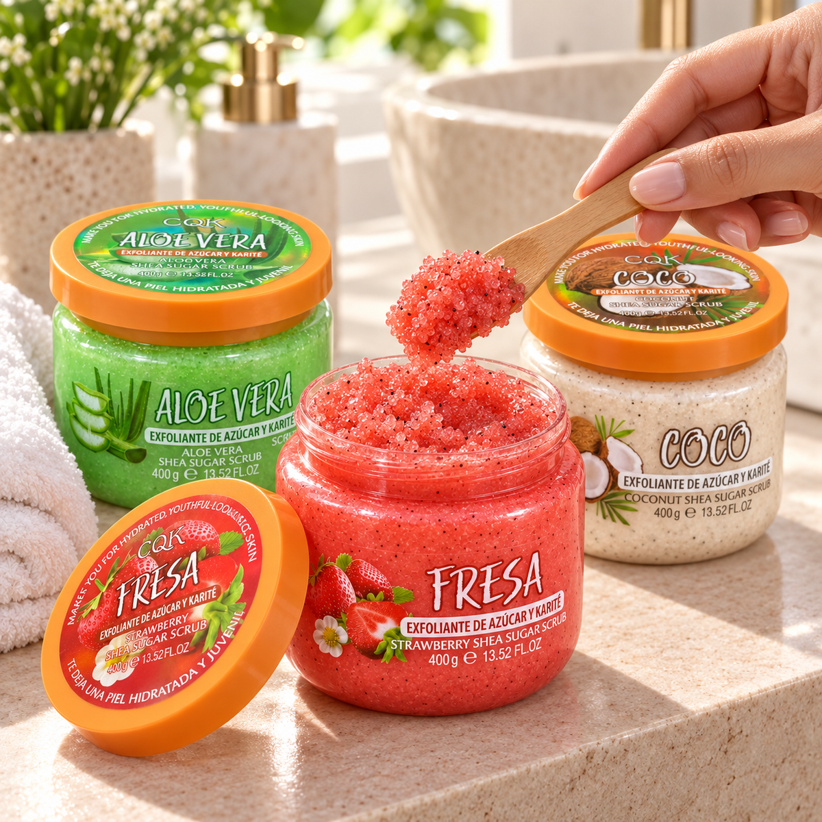 CQK Shea Sugar Body Scrub – 400g