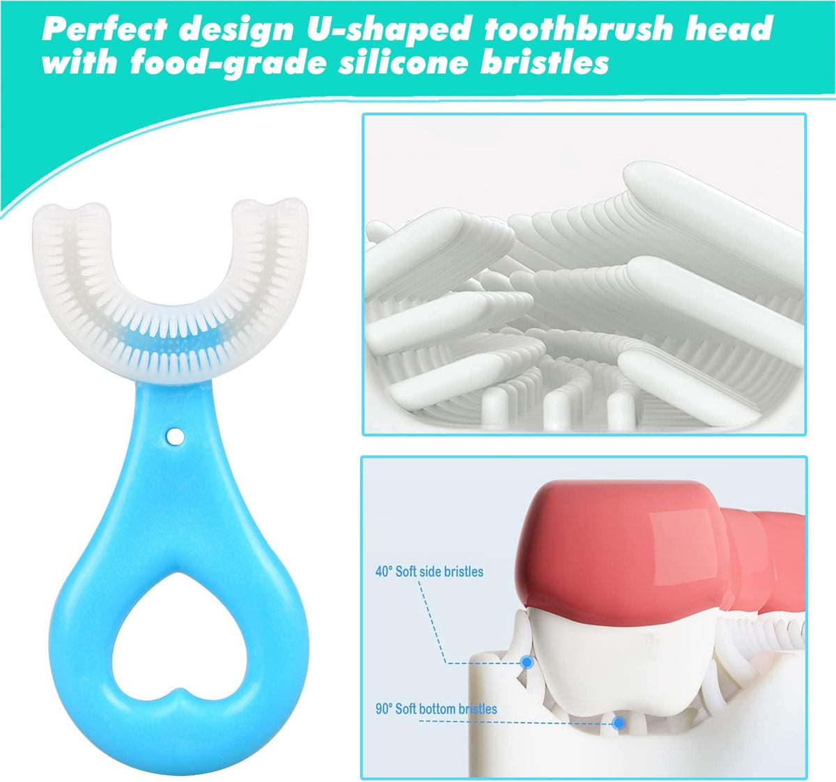 U-Shaped Silicone Baby Toothbrush