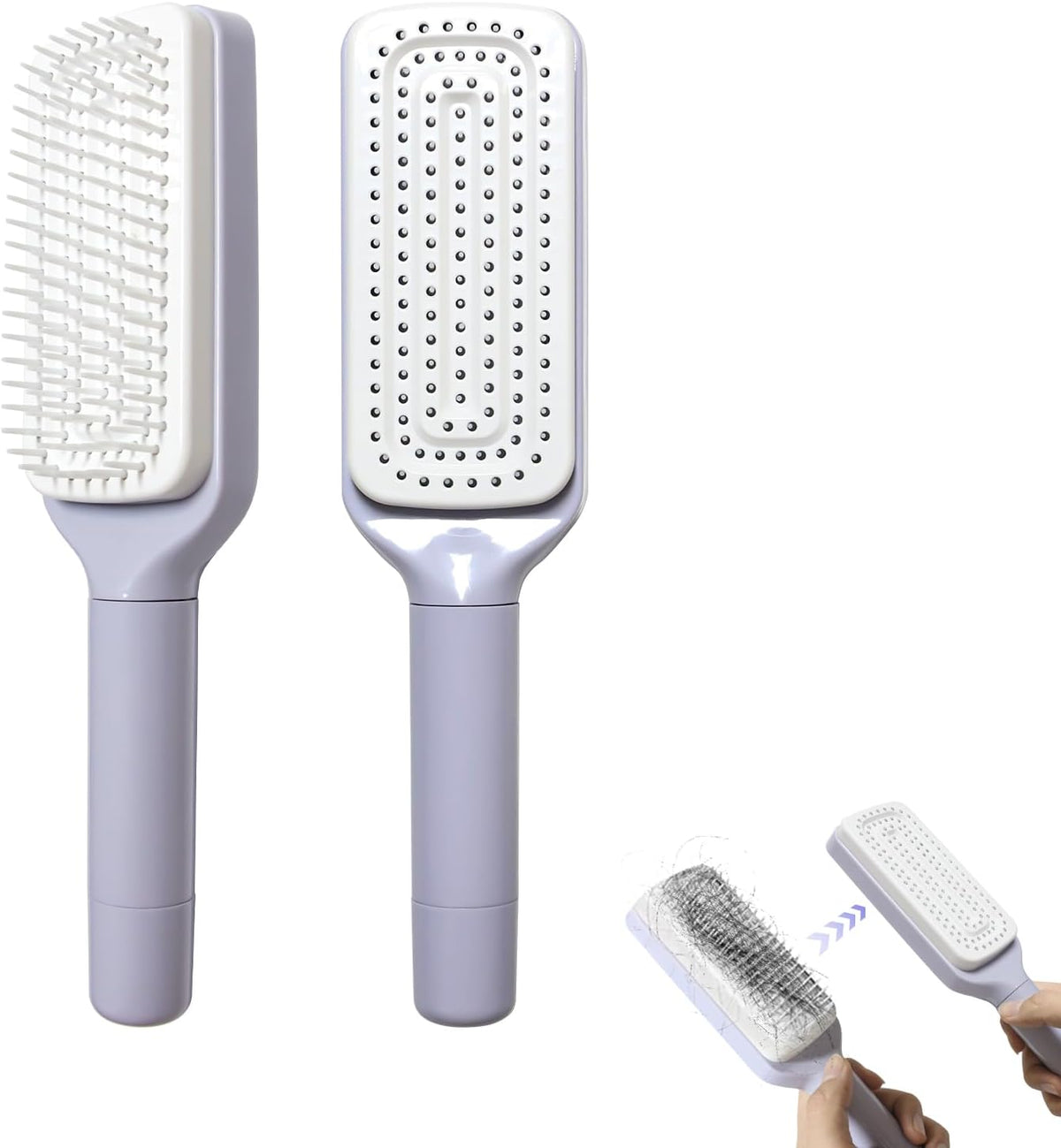 Self-Cleaning Detangling Hair Brush