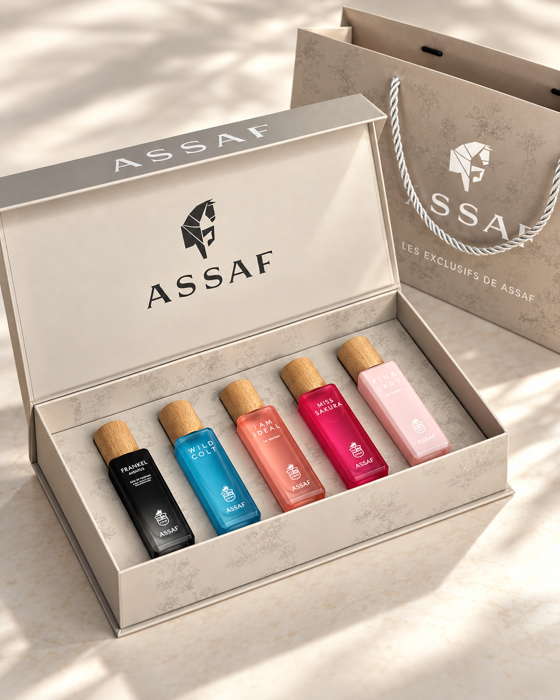 ASSAF Mini Perfume Gift Set – 5 × 10ml