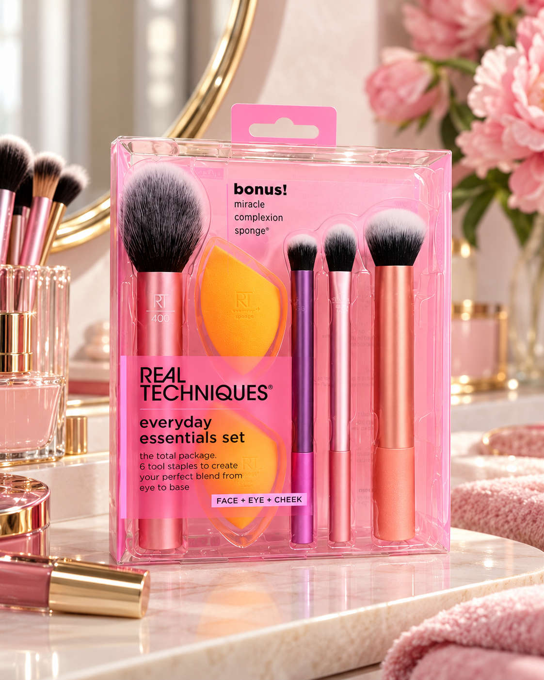Real Techniques Everyday Essentials Makeup Brush Set