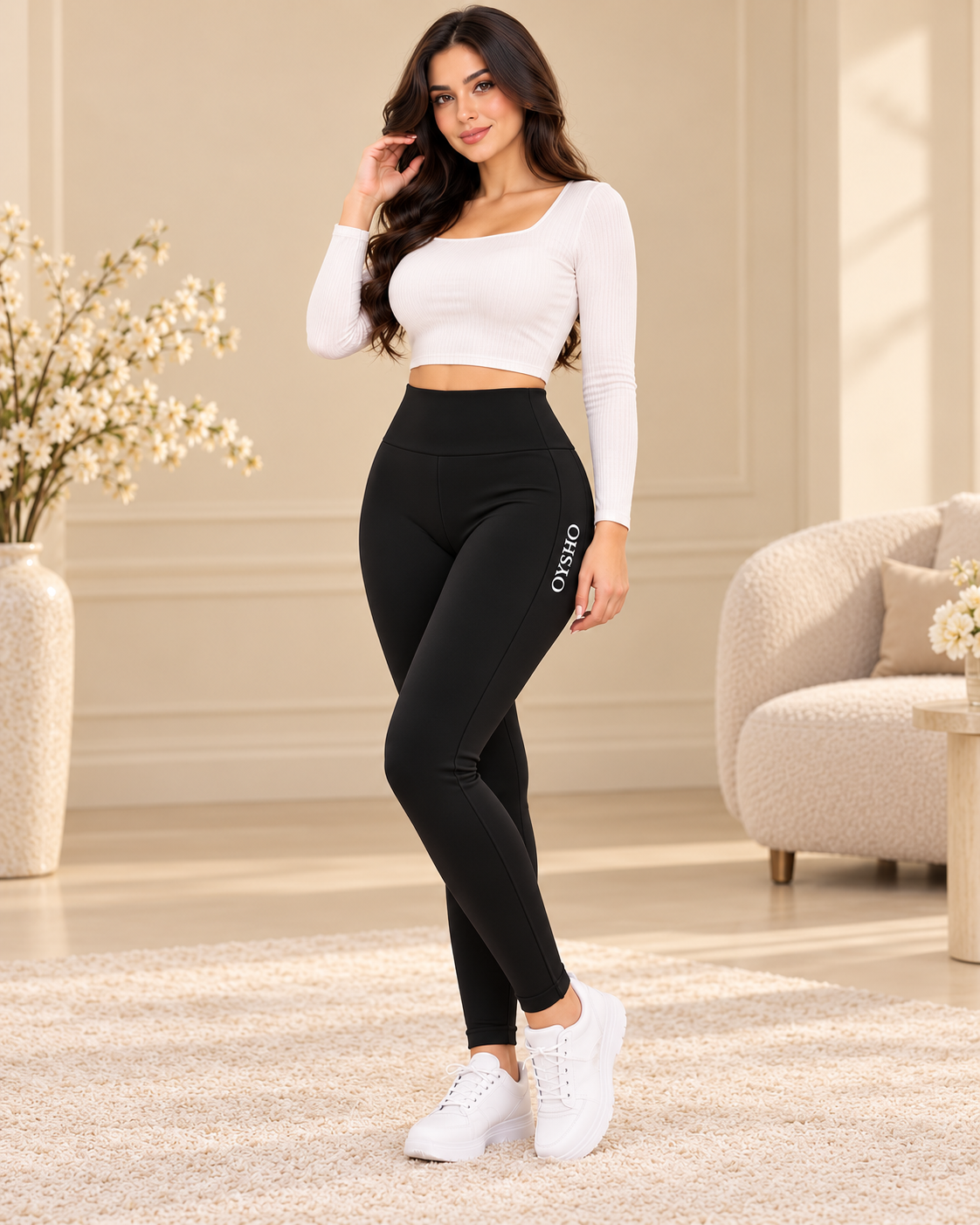 Women’s Fleece-Lined OYSHO Leggings
