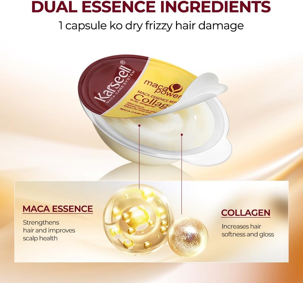 Karseell Maca Power Collagen Hair Treatment – 8 Pack