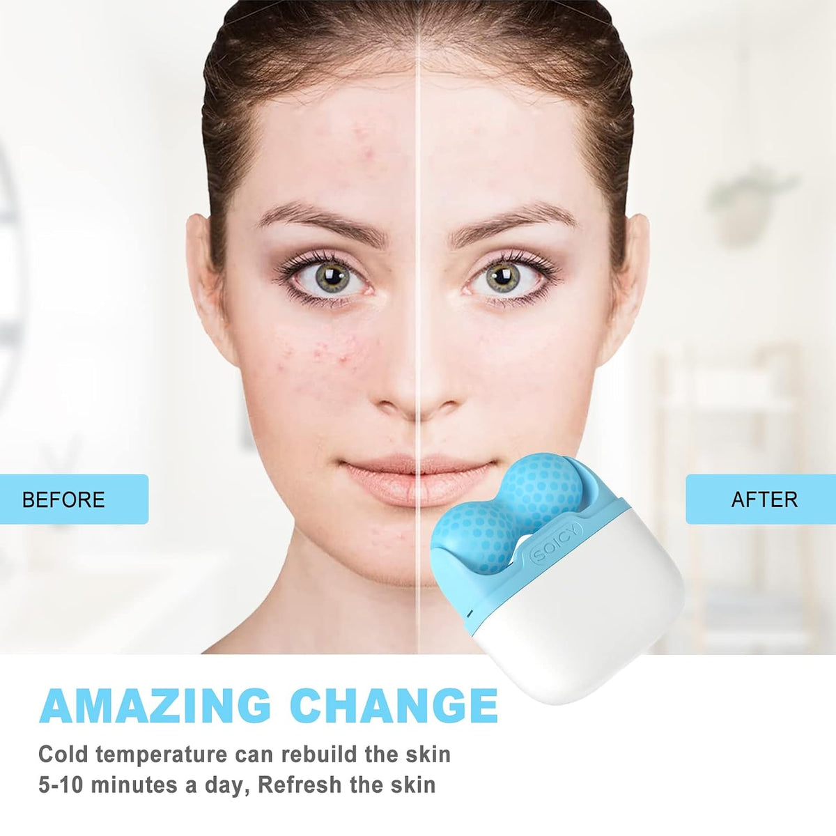 2-in-1 Ice Roller Face & Body Massager