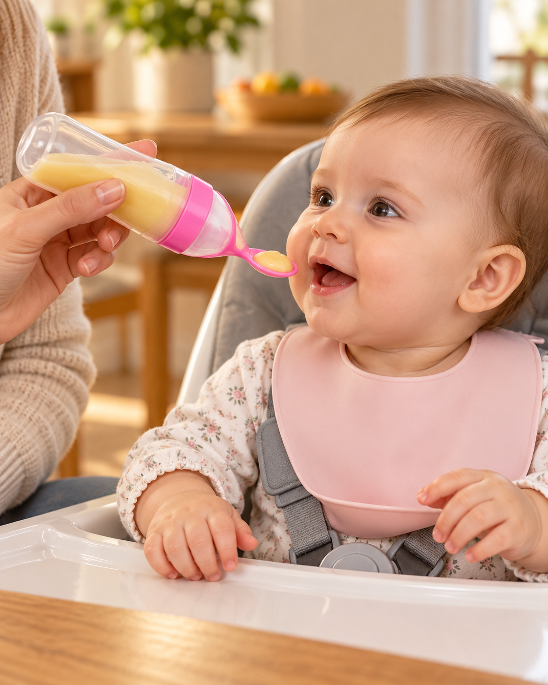 Baby Food Squeeze Feeder Spoon