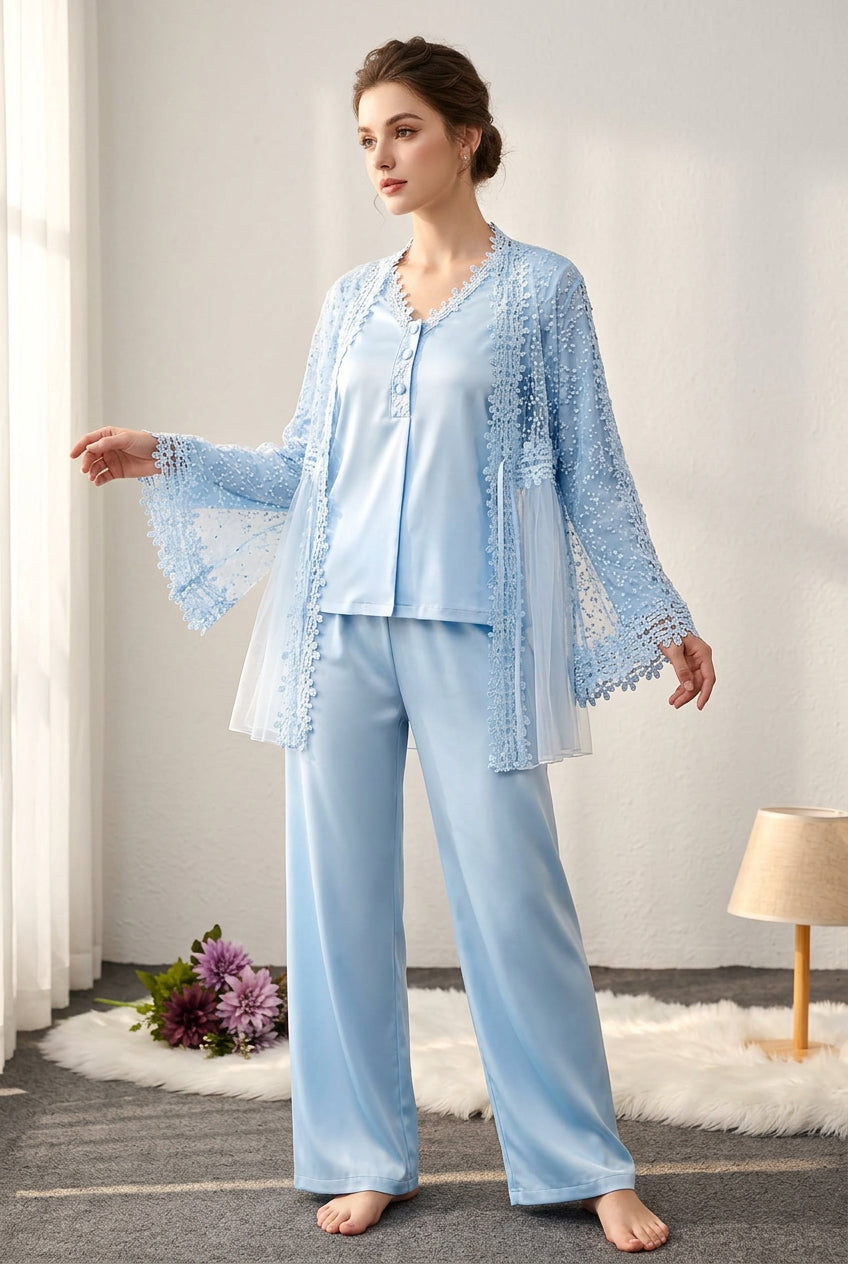 Cotton 3-Piece Pajama Set - supplier photo 3