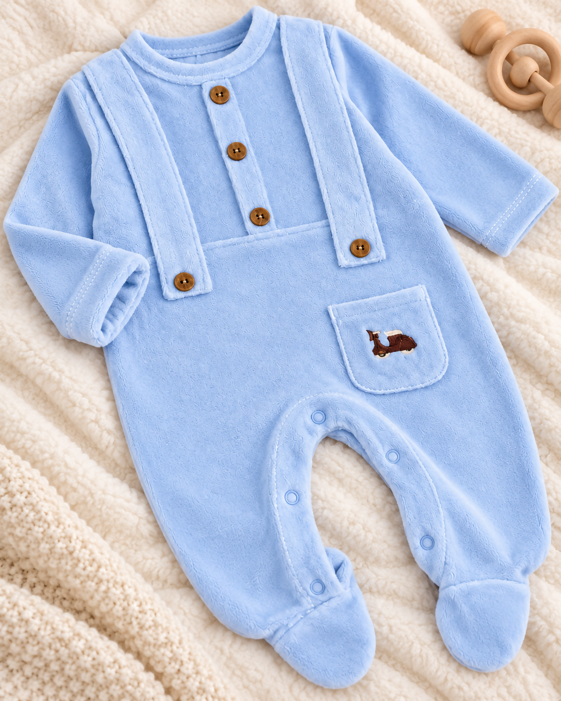 Turkish Baby Velour Overall