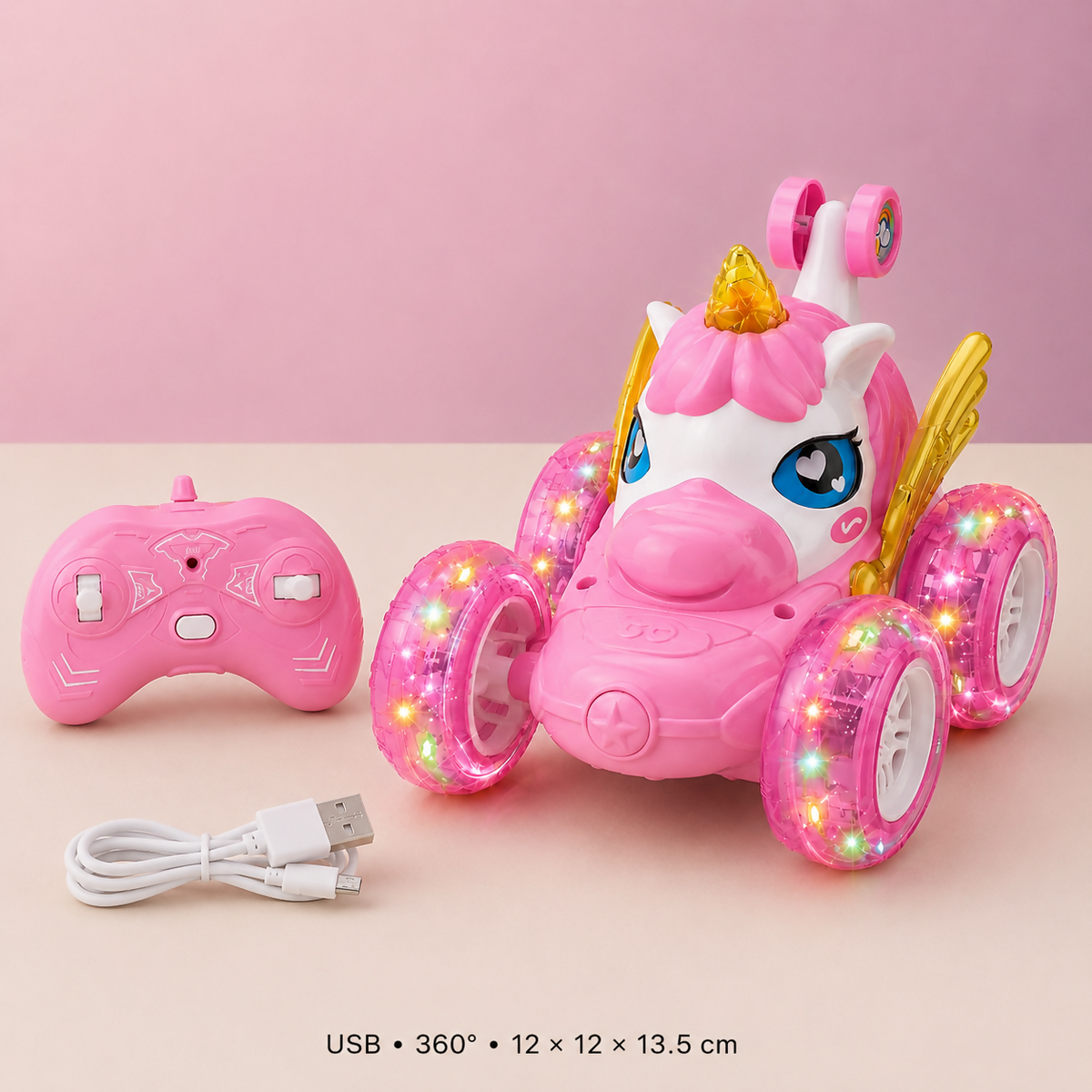 Unicorn 360° Stunt Car with Remote Control 🦄🚗