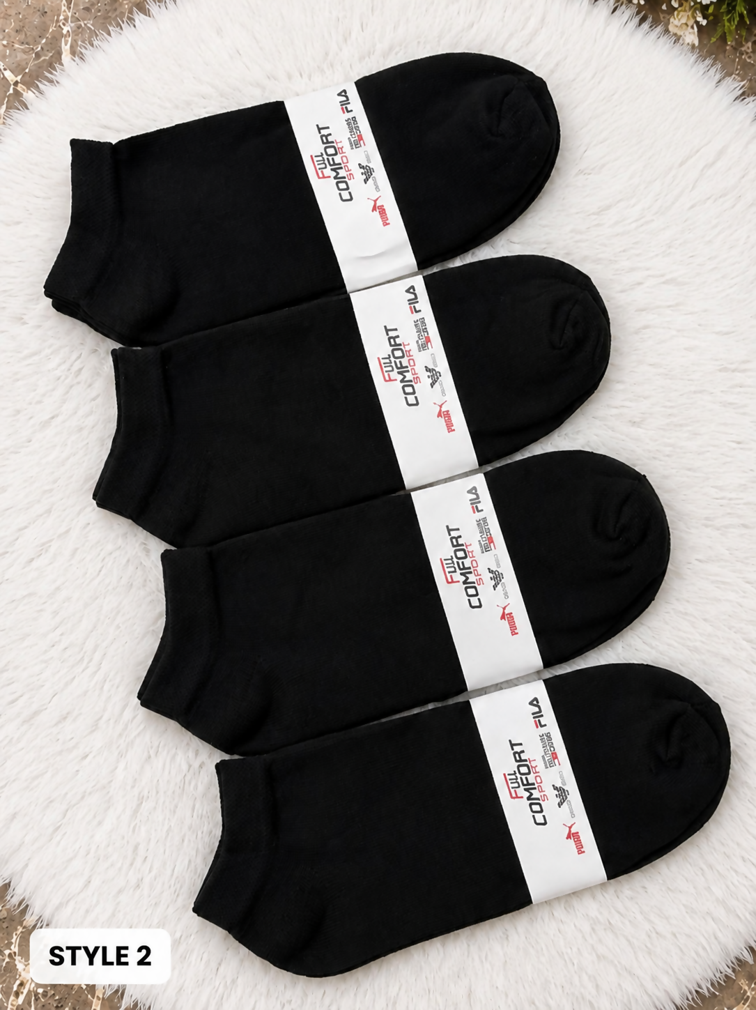 Men’s & Women’s Cotton Ankle Socks – 12 pairs