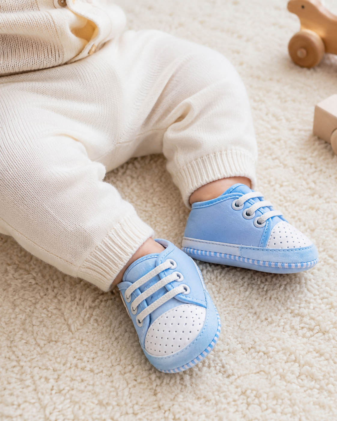 Thick Padded Baby Shoes with Easy Fastening