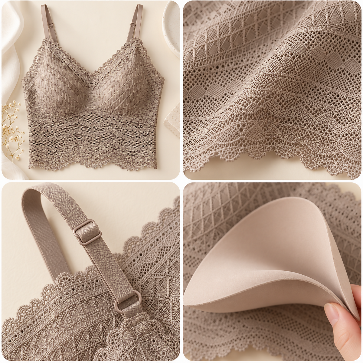 Women’s Lace Longline Bralette