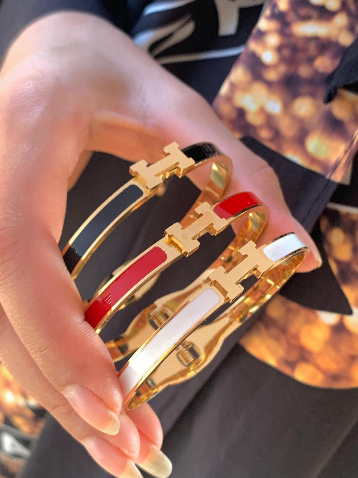 The Signature Enamel Stack Cuff Collection