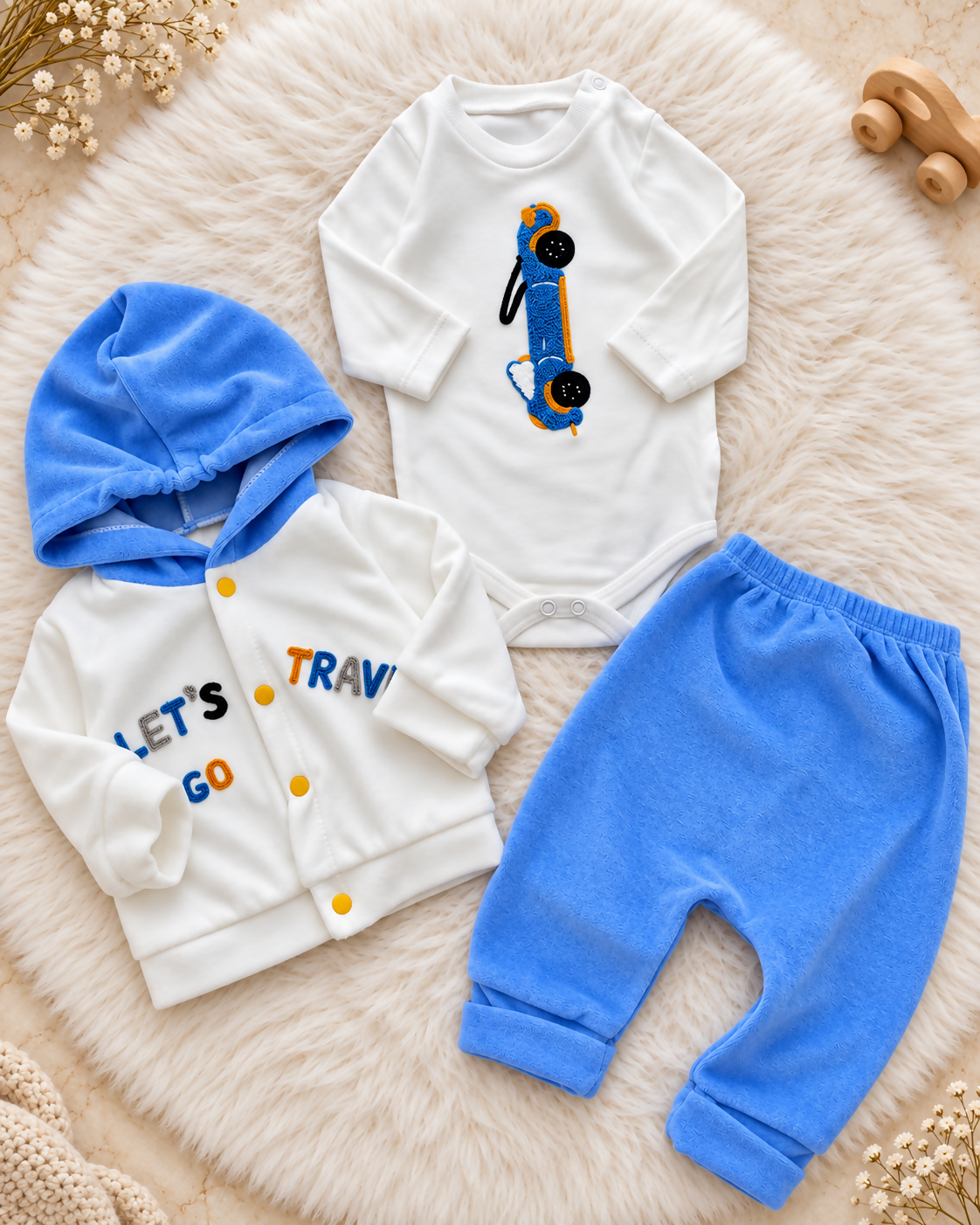 Turkish Baby Boy Set – 3 Pieces