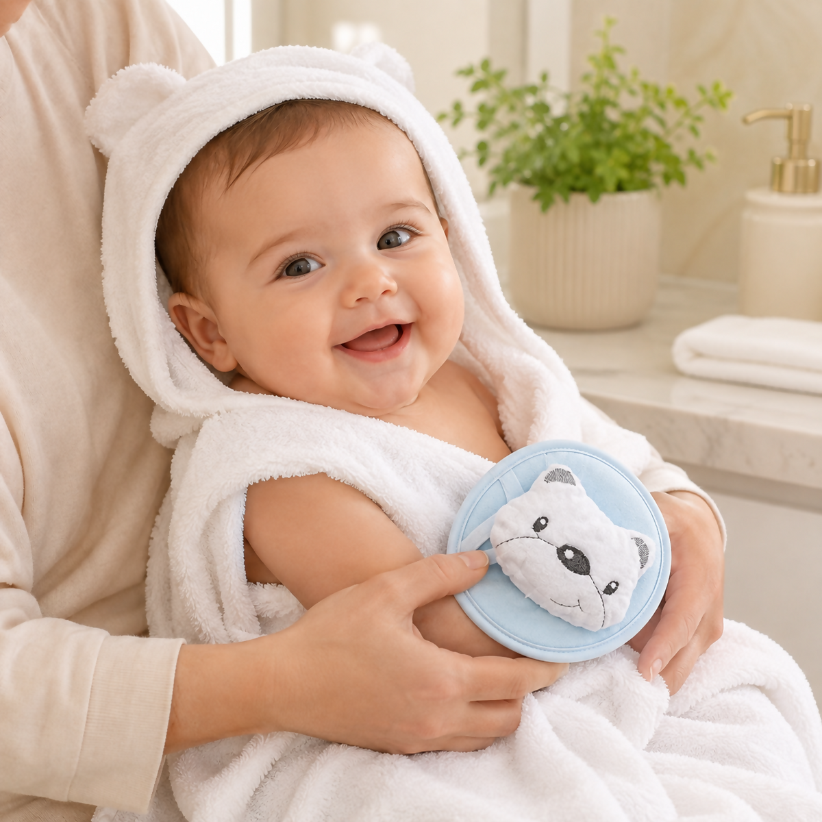 Baby Cotton Bath Mitt
