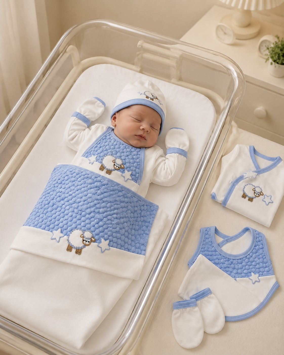 Newborn 10-Piece Turkish Cotton Hospital Set