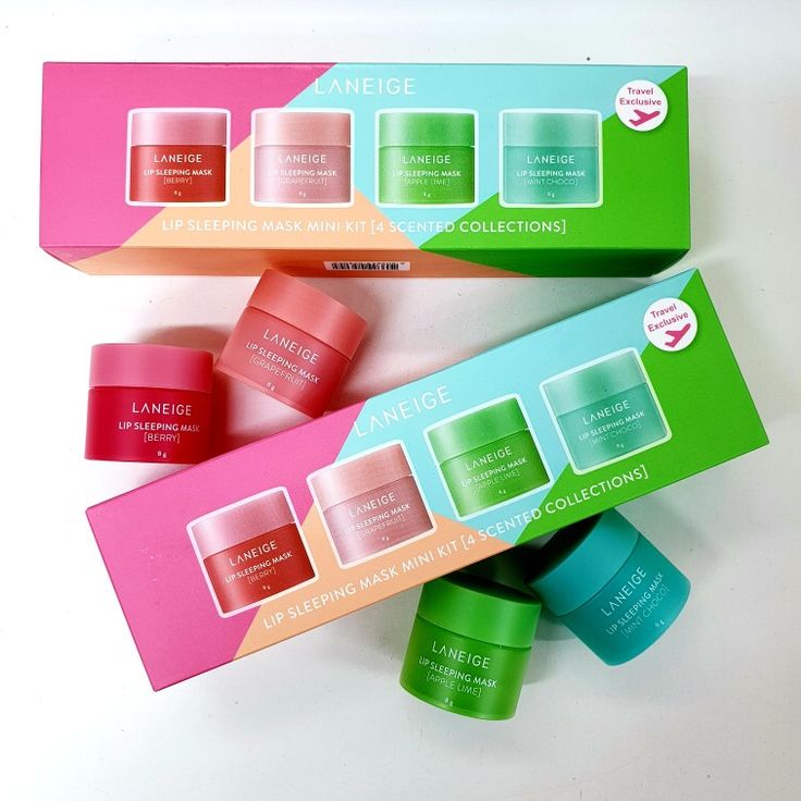 LANEIGE Lip Sleeping Mask Mini Kit – 4 Scents (Travel Exclusive)