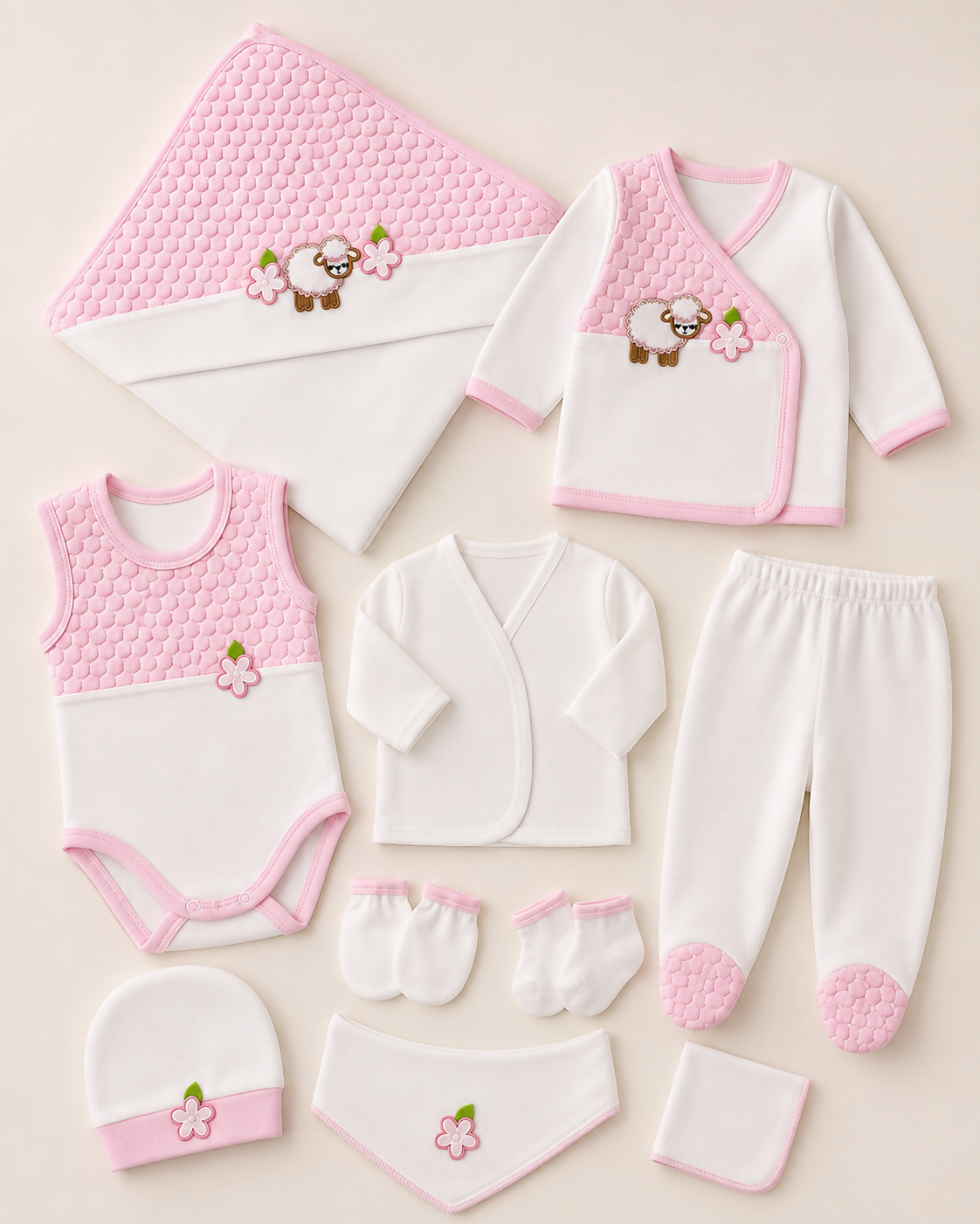 Newborn 10-Piece Turkish Cotton Hospital Set