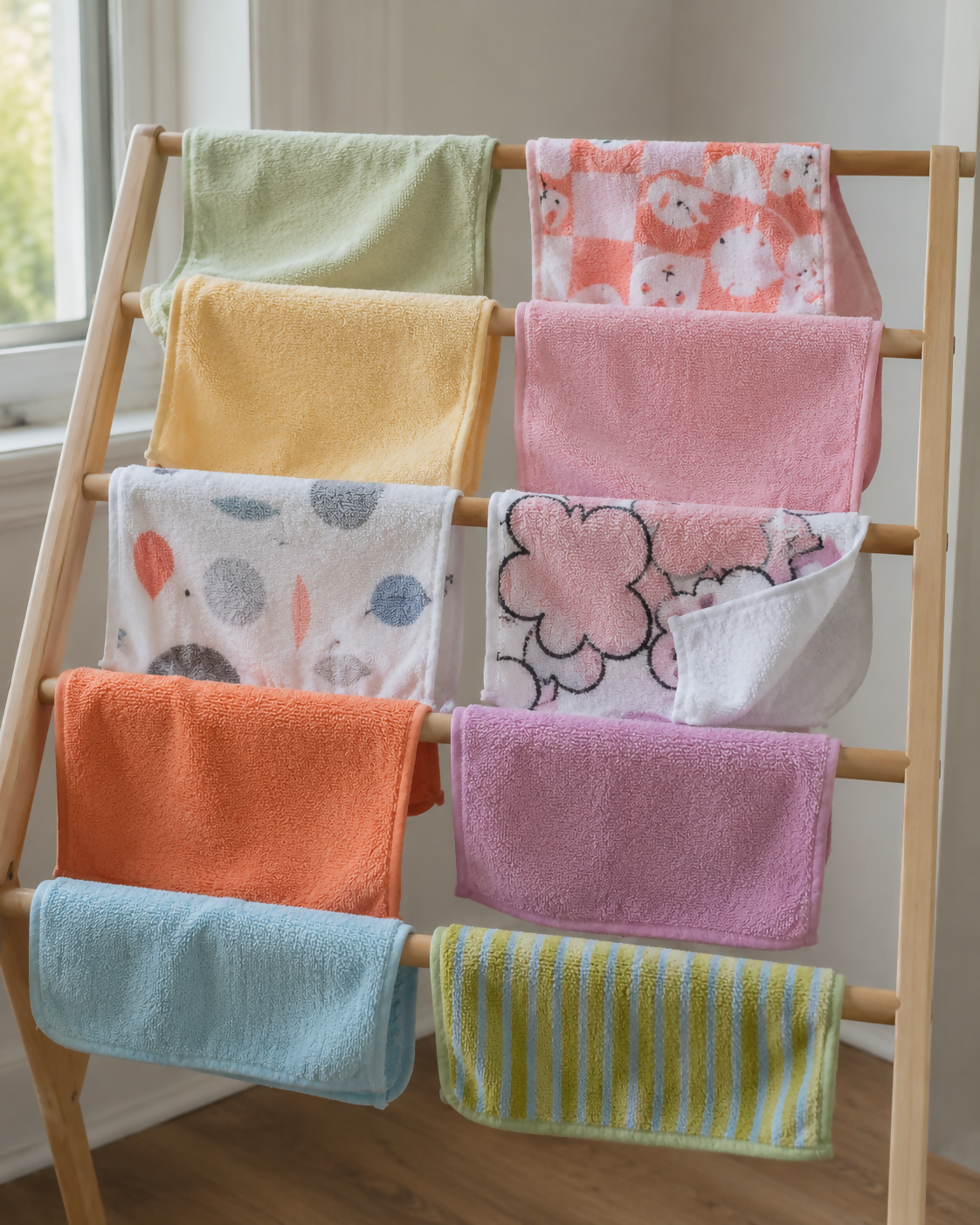 Double-Sided Baby Washcloths – 8 Pieces
