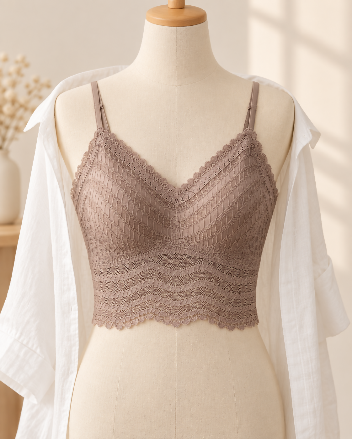 Women’s Lace Longline Bralette