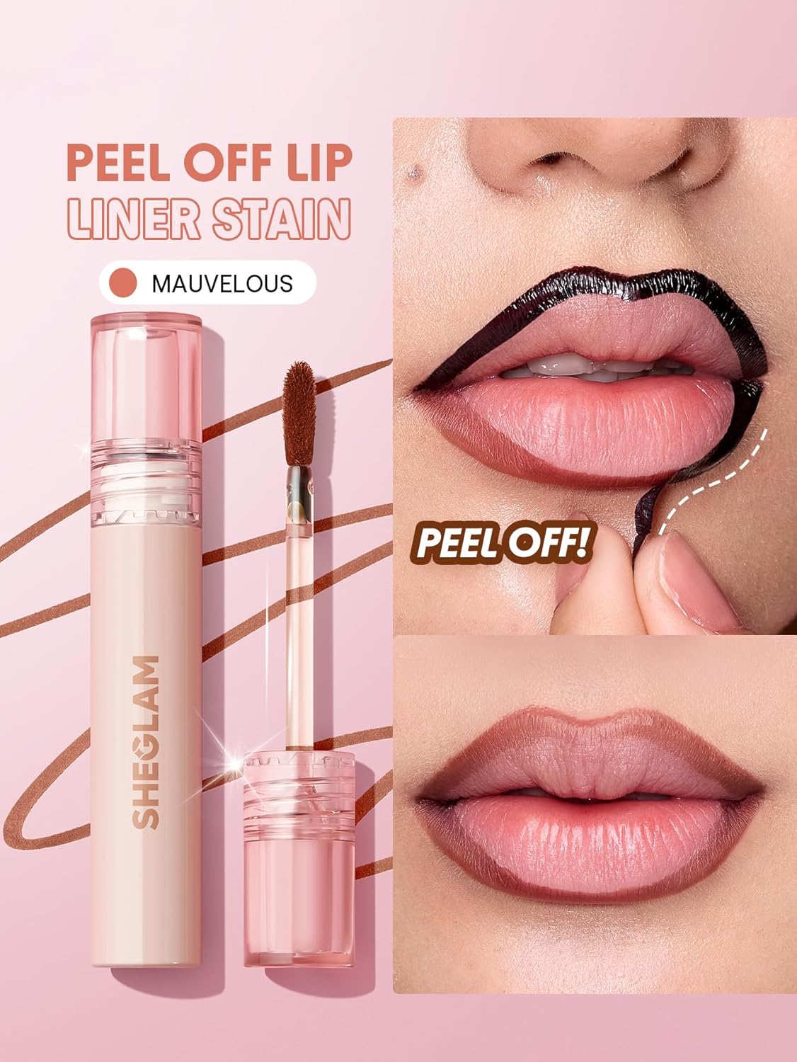 Sheglam Peel-Off Lip Liner Stain – Long-Lasting Lip Definition